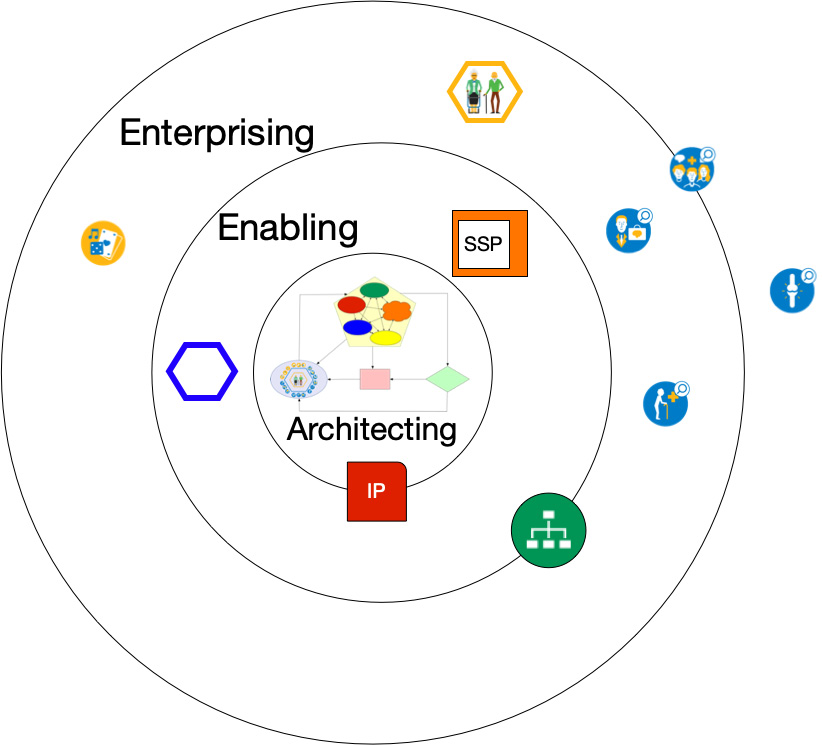 Figure 4.6 – Boundaryless 3EO map applied to health experience
