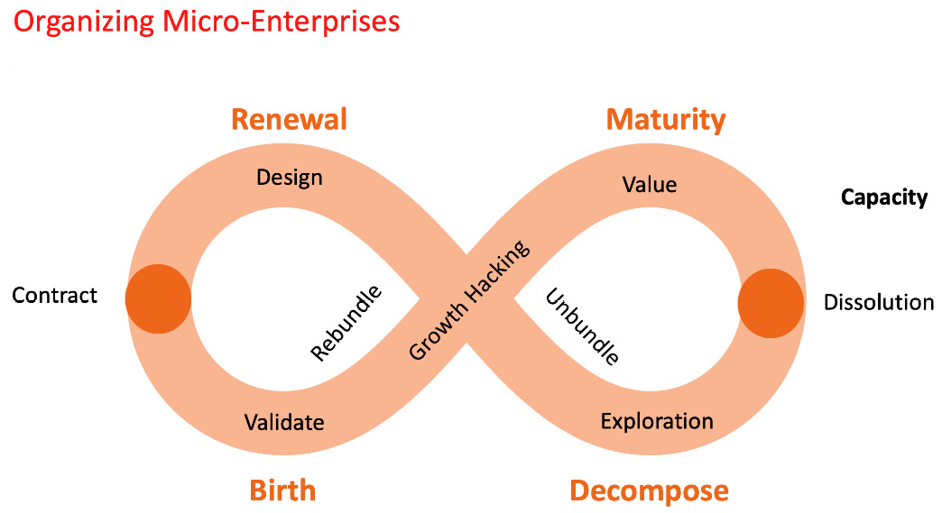 Figure 6.9 – The ecocycle for organizing micro-enterprises
