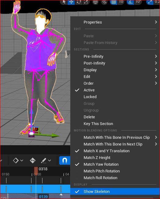 Figure 10.8: Show Skeleton
