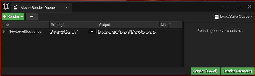 Figure 10.21: Movie Render Queue dialog box
