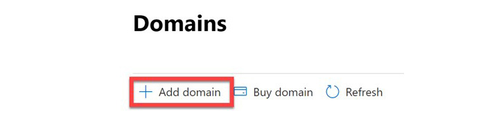 Figure 3.11 – Add a domain that is currently owned
