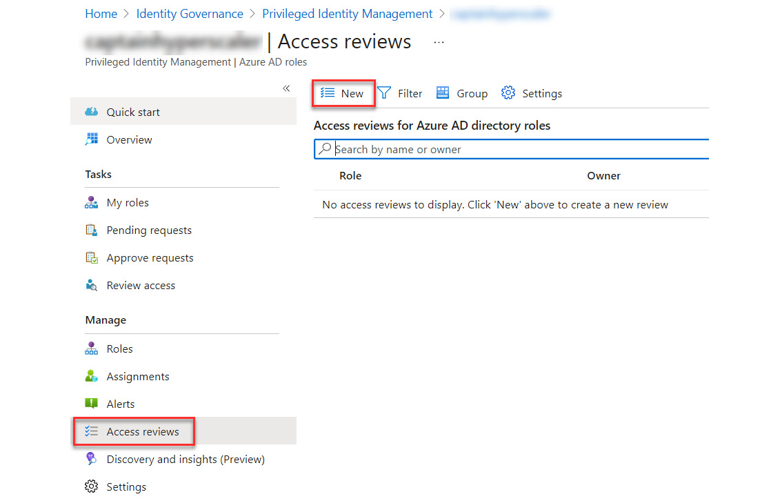 Figure 13.16 – Creating a new access review 
