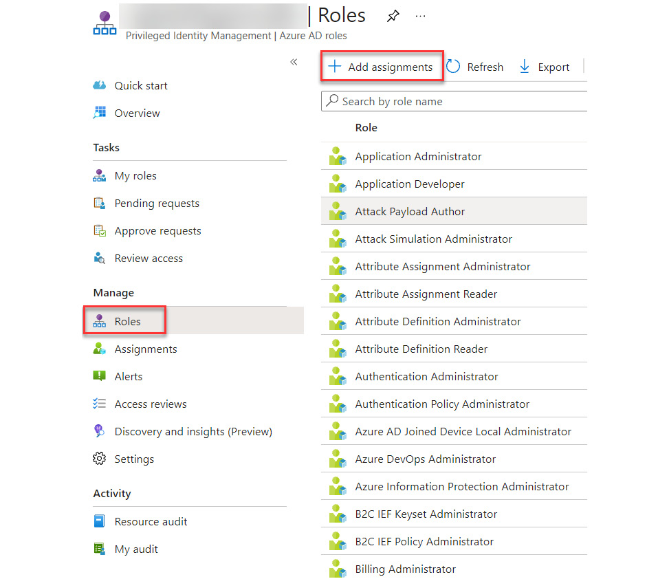 Figure 13.3 – Adding a new PIM assignment
