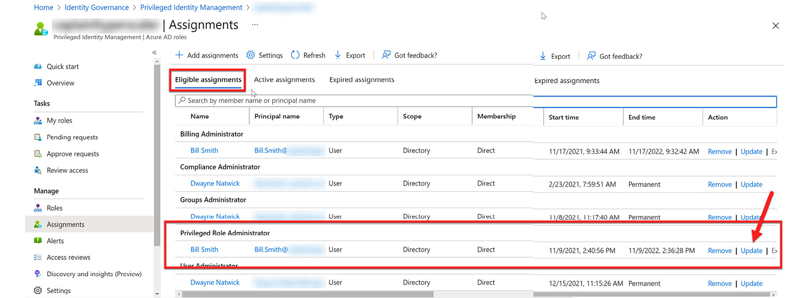 Figure 13.8 – Updating the role assignment
