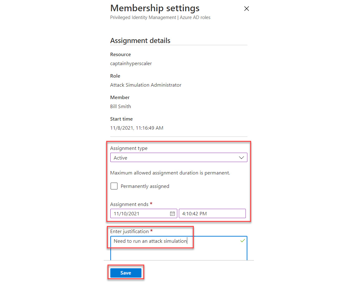 Figure 13.9 – Changing membership settings to Active
