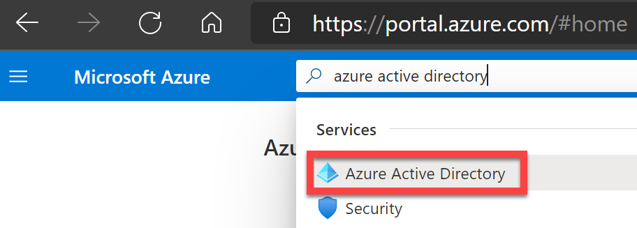 Figure 5.18 – Azure Active Directory in the Azure portal 
