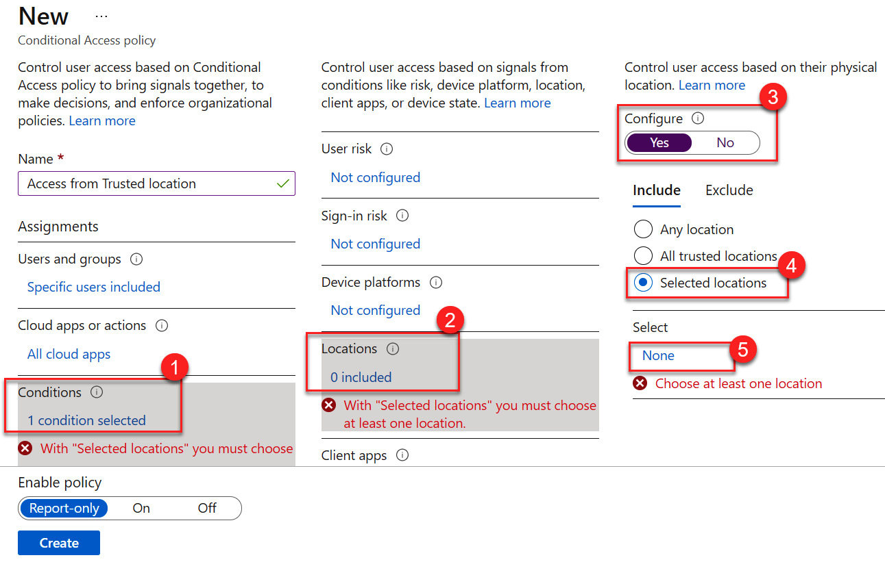 Figure 9.15 – Choosing a selected location
