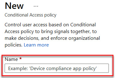 Figure 9.33 – Naming the policy
