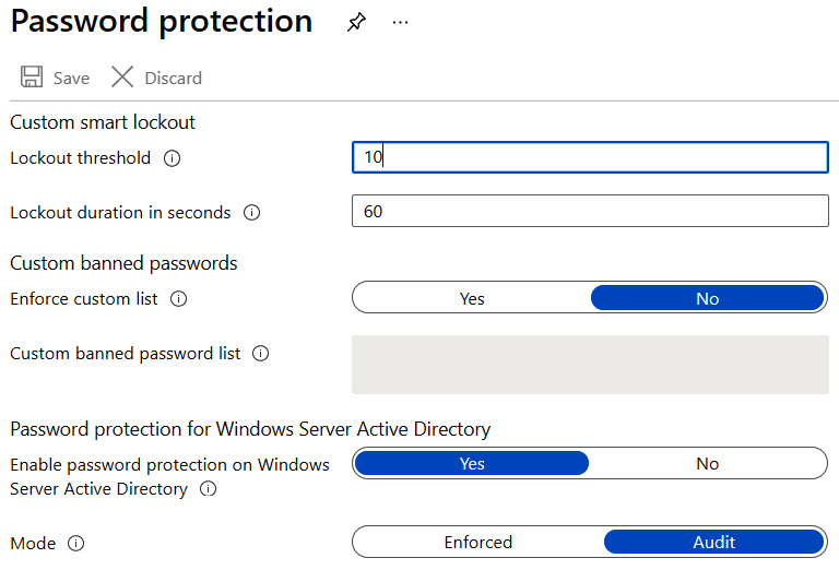 Figure 9.49 – Password protection settings
