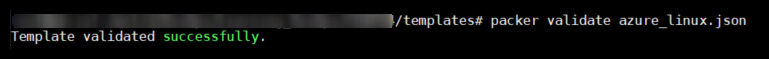 Figure 4.7 – Packer validate command