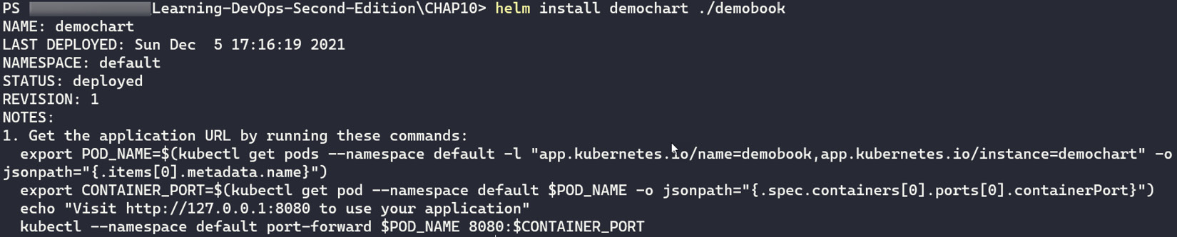 Figure 10.19 – helm install command
