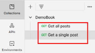 Figure 11.8 – Postman request list