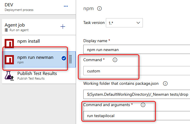 Figure 11.32 – Azure Pipelines run newman