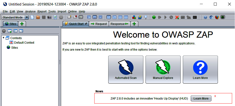 Figure 13.1 – OWASP ZAP tool
