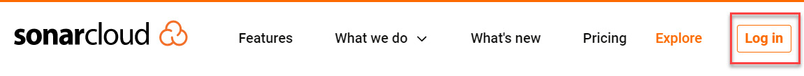 Figure 16.21 – SonarCloud – Log in