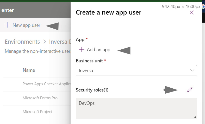Figure 14.24 – Selecting a security role for the application user
