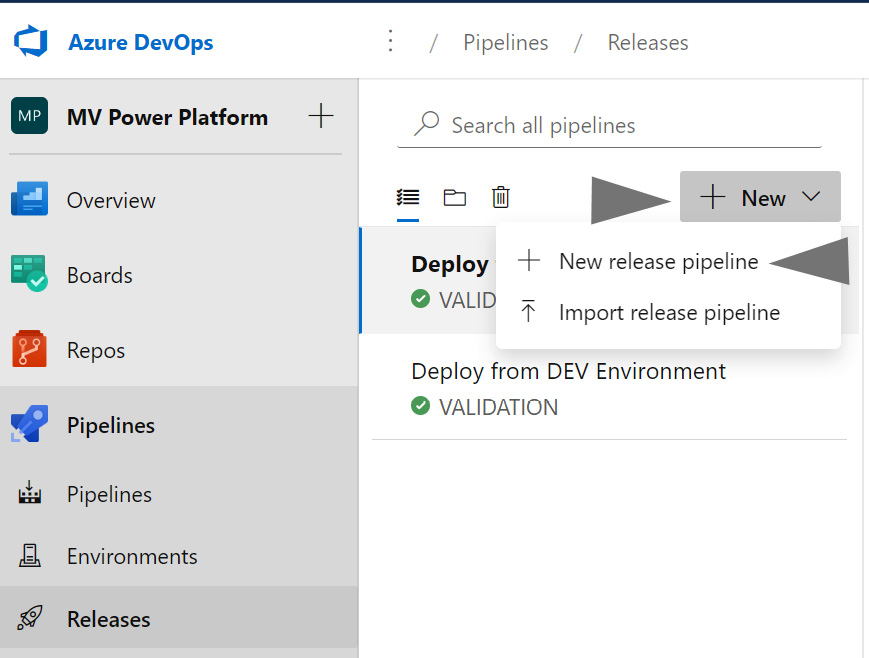 Figure 14.49 – Opening the New release pipeline editor
