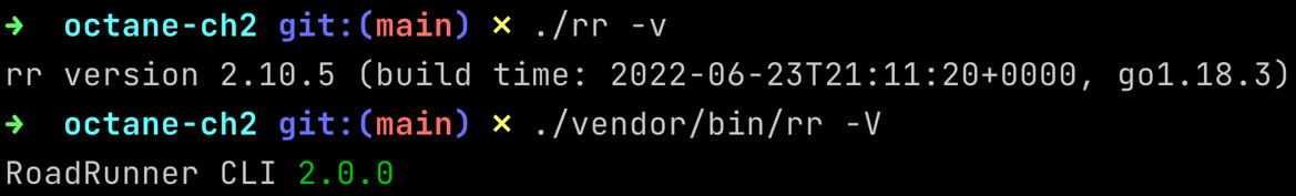 Figure 2.3: The rr versions