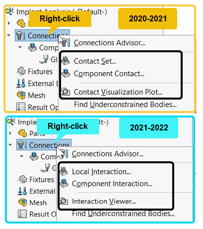 Figure 1.13 – Highlight of the update to the Connections folder context menu
