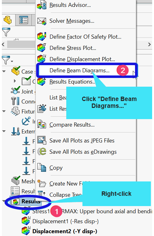 Figure 3.36 – Activating Beam Diagrams PropertyManager
