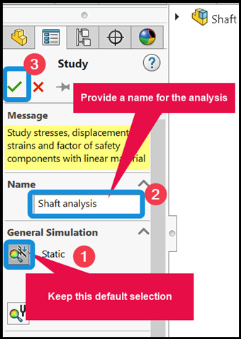 Figure 4.18 – Study names and options
