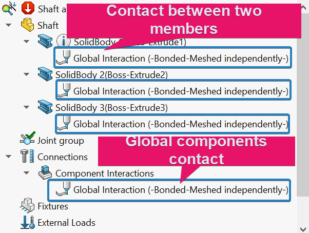 Figure 4.23 – Appearance of Component interaction settings
