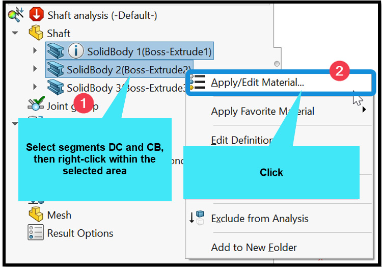 Figure 4.25 – Activating the material database
