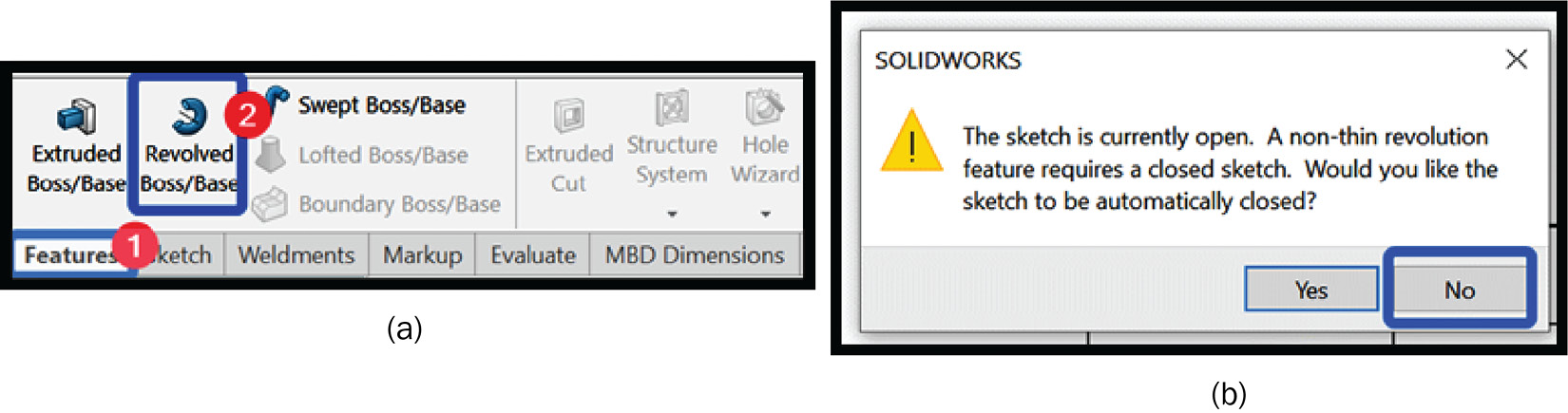 Figure 5.8 – Activating the revolve feature
