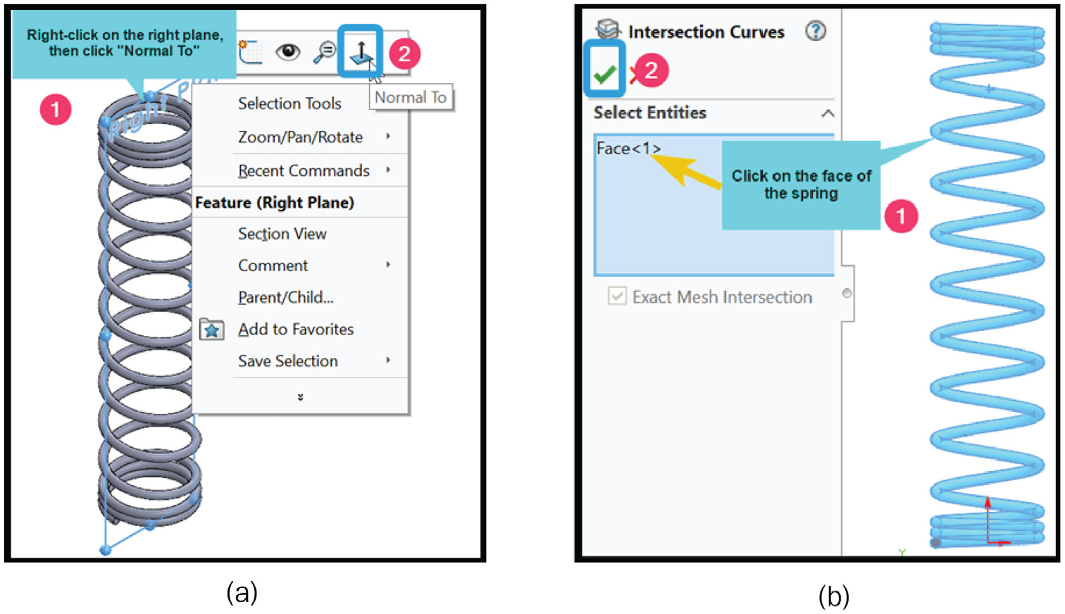 Figure 6.13 – Creating the intersection curves
