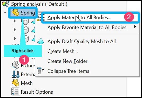 Figure 6.19 – Assigning material to the bodies
