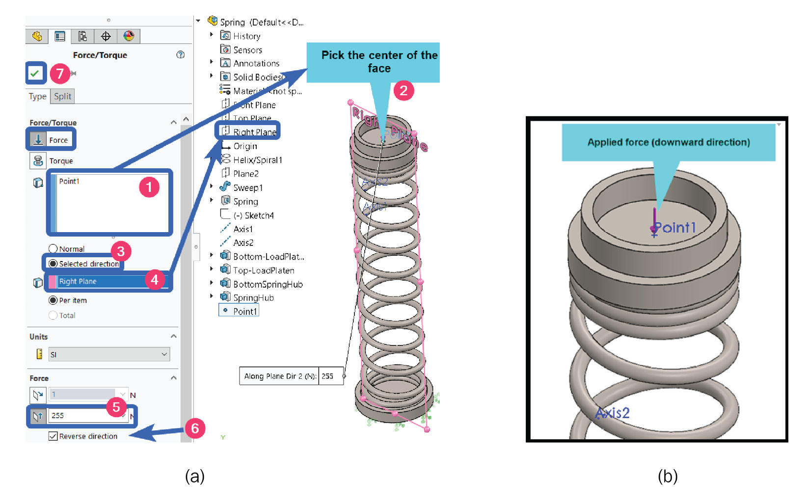 Figure 6.22 – Initiating the application of the point load
