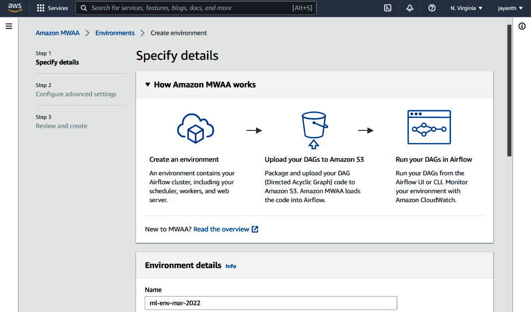 Figure 6.2 – Amazon MWAA environment details
