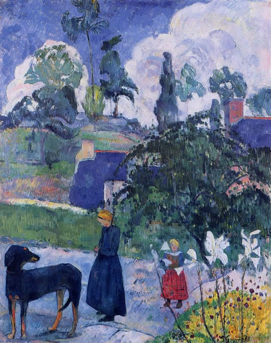 Figure 6.13: Paul Gaugin’s painting Entre les lys (Among the lilies) , to be used for keypoint descriptor matching