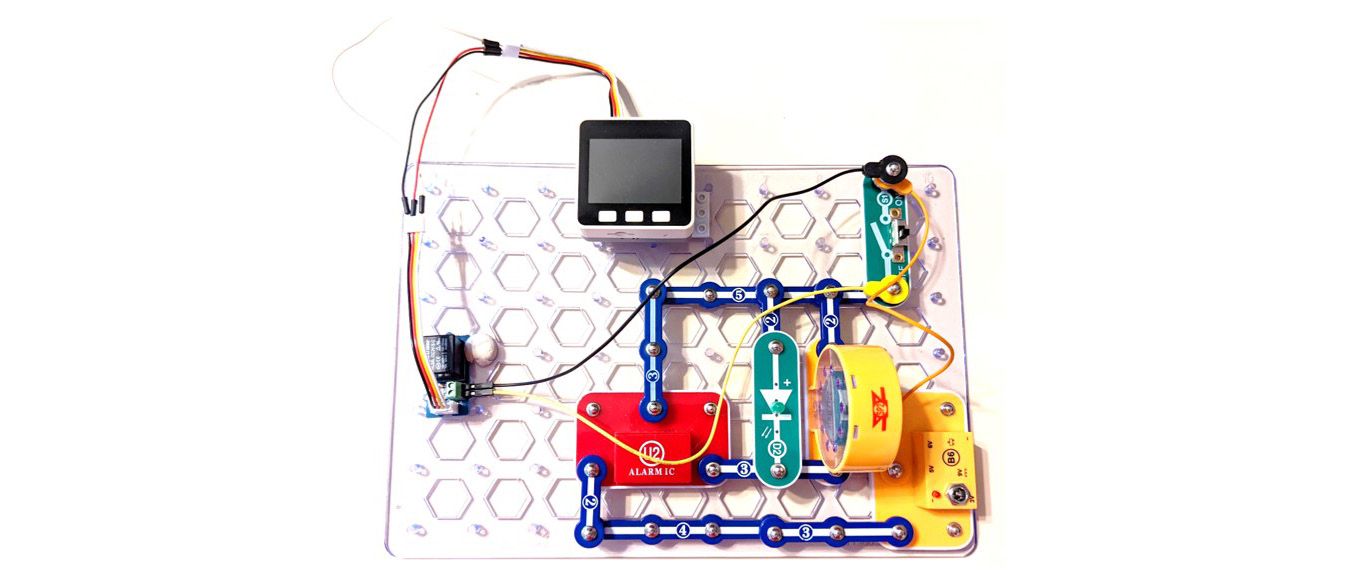 Figure 4.25 – The completed built M5Stack controller – Snap ALARM device