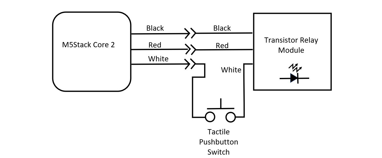 Figure 7.32: Electromechanical Morse code key wiring diagram