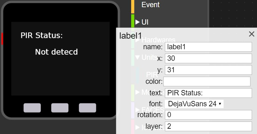 Figure 2.46 – label1 properties