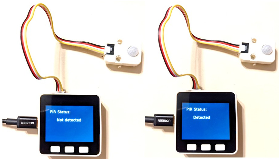 Figure 2.48 – Motion Sensor unit human body PIR Status detection