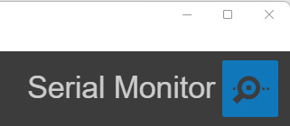 Figure 4.3 – The Serial Monitor icon 
