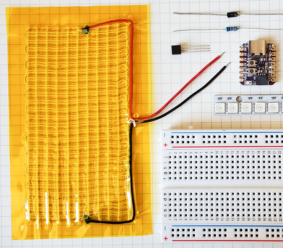 Figure 9.4 – The components for the circuit
