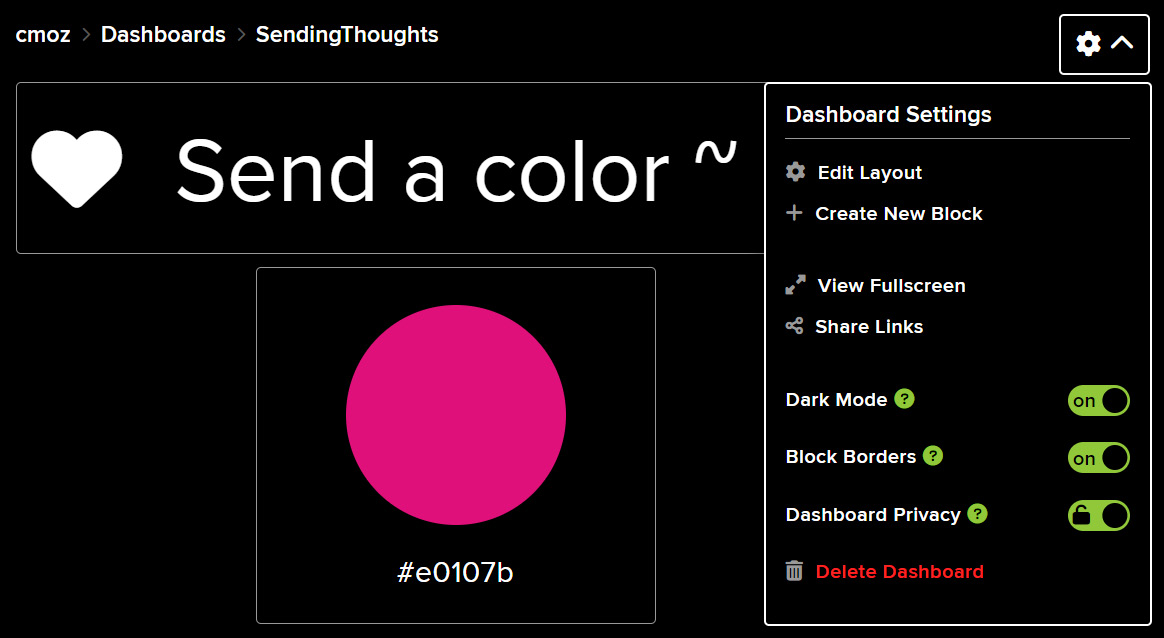 Figure 9.24 – The Dashboard Privacy setting tab in Dashboard Settings
