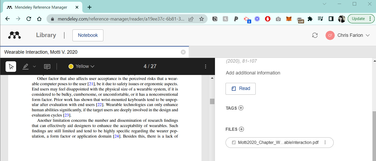 Figure 11.2 – Mendeley online to organize papers and more
