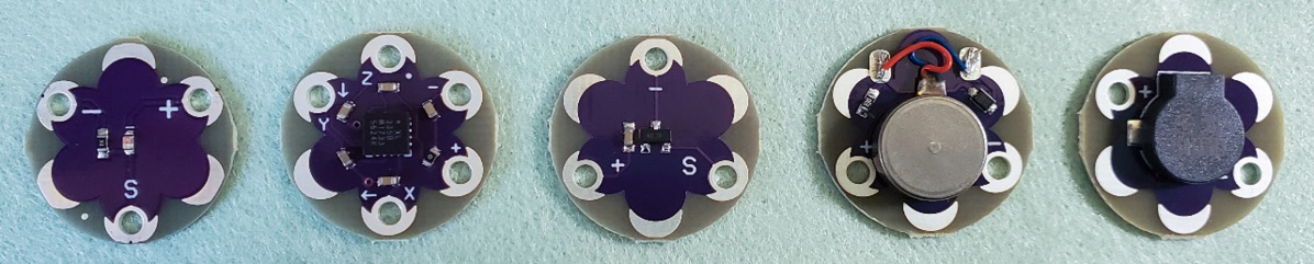 Figure 3.6 – Components in the LilyPad range
