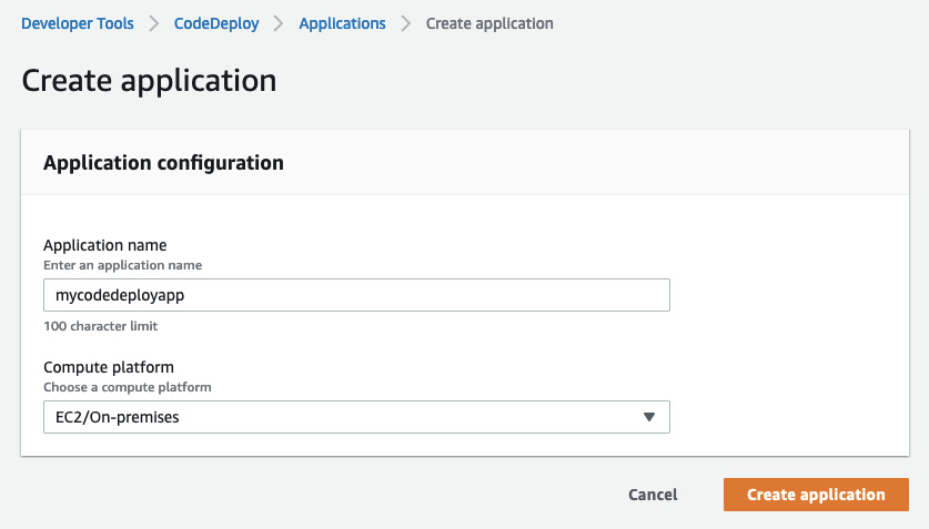 Figure 10.18 – Application configuration section