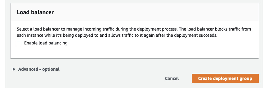 Figure 10.23 – Deployment group wizard – Load balancer