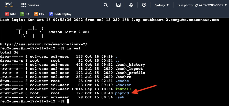 Figure 10.35 – New phptdd directory