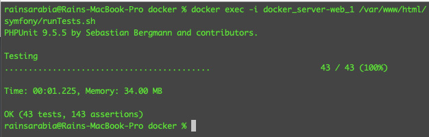 Figure 9.2 – Passing Symfony tests