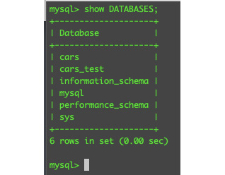 Figure 9.3 – MySQL databases