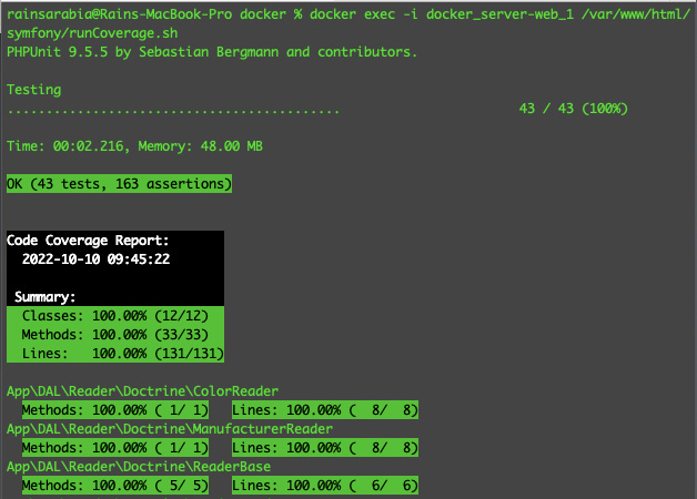 Figure 9.4 – Test coverage report