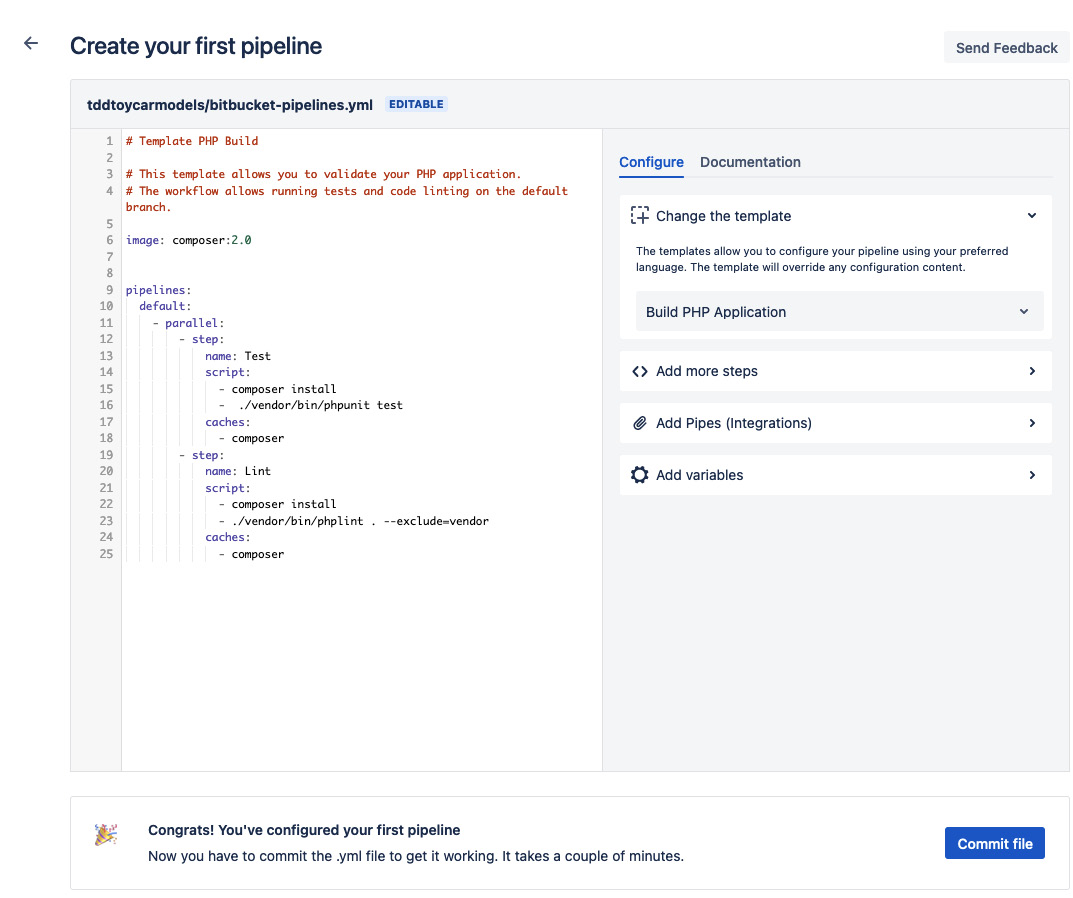 Figure 9.8 – Create your first pipeline