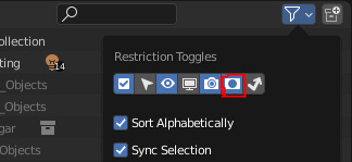Figure 12.46: The Restriction Toggles menu
